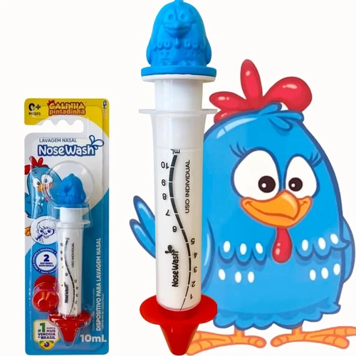 SERINGA PARA LAVAGEM NASAL 10 ML GALINHA PINTADINHA
