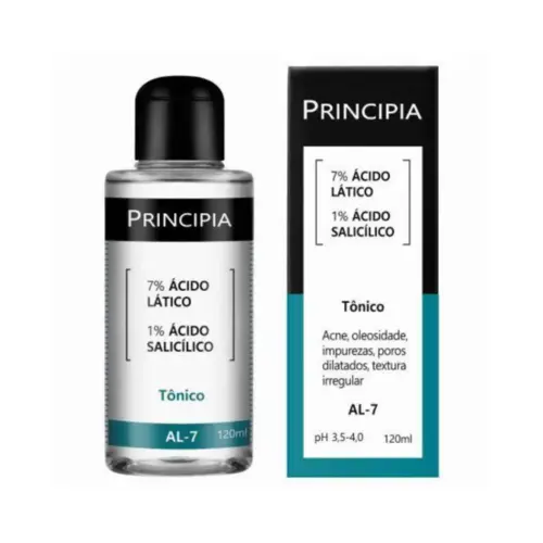 Tônico 7% Ácido Lático + 1% Ácido Salicílico Principia Skincare Al - 7 Com 120ml