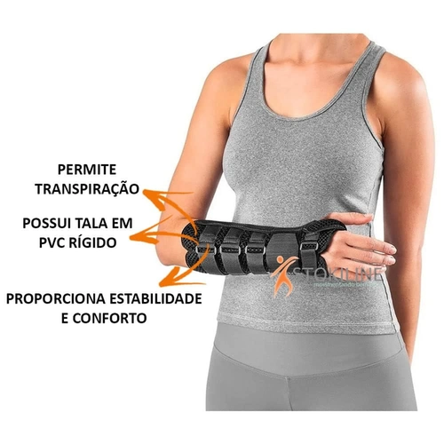 ORTESE COMFORT AIR LONGA S/ POLEGAR DIR PRETA M