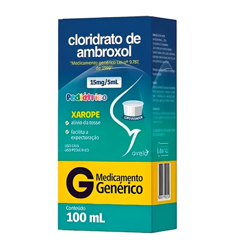 AMBROXOL 15MG/5ML GENERICO 100ML XAROPE PEDIATRICO-AIRELA
