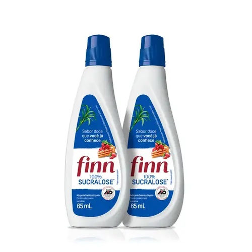 Adoçante Finn Líquido 65ml Sucralose 2 unidades