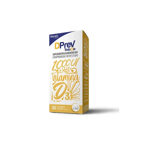 Vitamina D 1.000UI DPrev Todo Dia 30 cápsulas