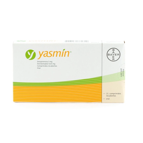 Yasmin Drospirenona 3mg + Etinilestradiol 0,03mg 63 comprimidos