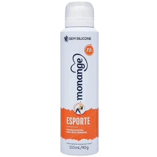 Desodorante Antitranspirante Feminino Monange Esporte aerossol com 150mL