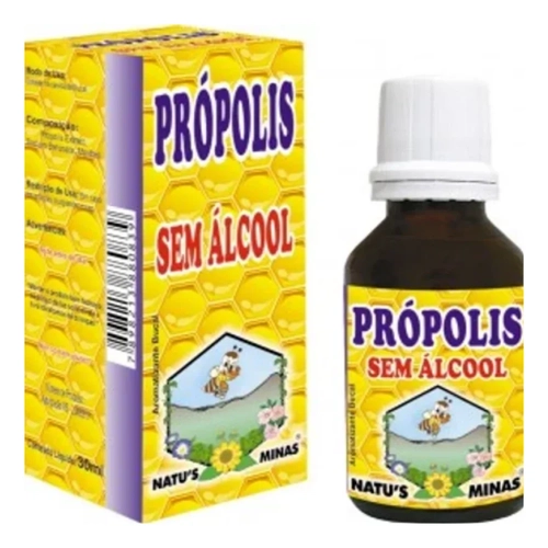 Extrato De Própolis Natus Minas sem álcool, 30ml