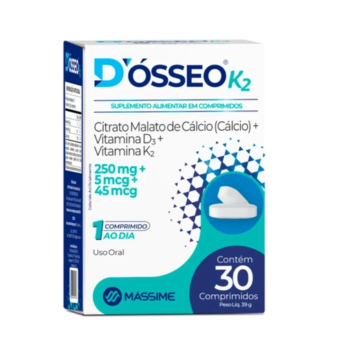 D'OSSEO K2  COM 30 COMPRIMIDOS-MASSIME