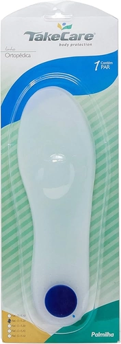 PALMILHA SILICONE C/ PONTO AZUL TAM 33/34