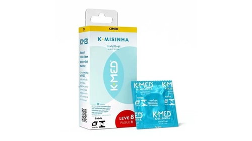 Preservativo K-Med K-Misinha Invisível 8 Unidades