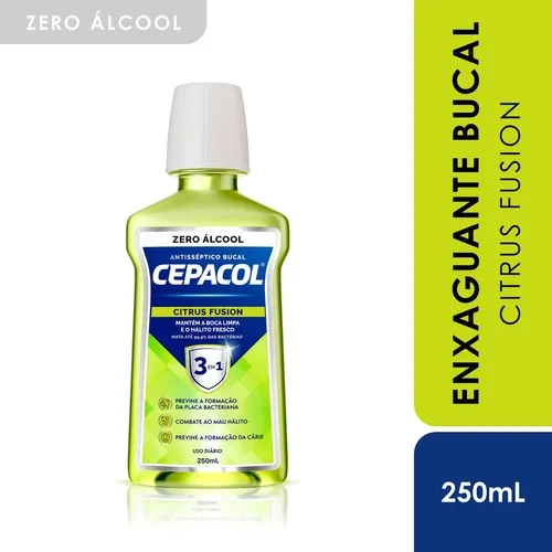Enxaguante Bucal Cepacol Citrus Fusion Zero Álcool 250ml