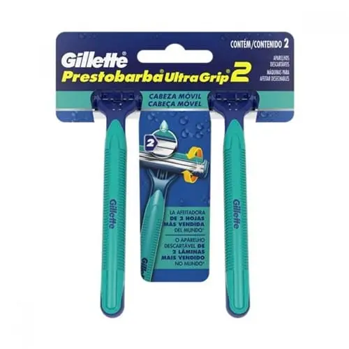 Aparelho de Barbear Gillette Prestobarba Ultragrip Move 2 Unidades