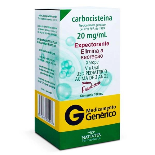 CARBOCISTEINA 20MG/ML XAROPE 100ML -NATIVITA