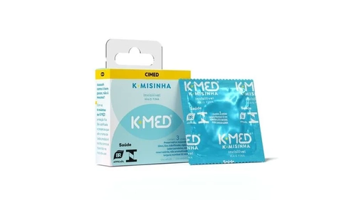Preservativo K-Med K-Misinha Invisível 3 Unidades
