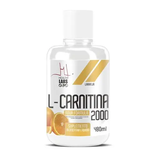 L-Carnitina 2000 Health Labs Sabor Laranja Com 480Ml