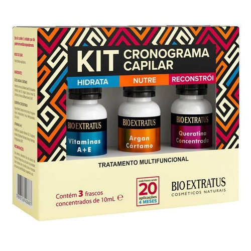 KIT CRONOGRAMA CAPILAR BIO EXTRATUS 30ML 30ML