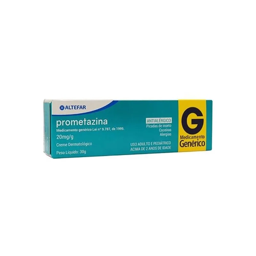 CLORIDRATO DE PROMETAZINA 20mg/g CREME DERMATOLOGICO 30g-ALTEFAR