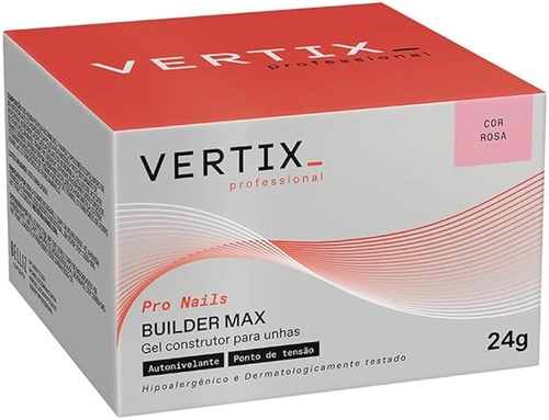 GEL CONSTRUTOR VERTIX BUILDER MAX ROSA 24G