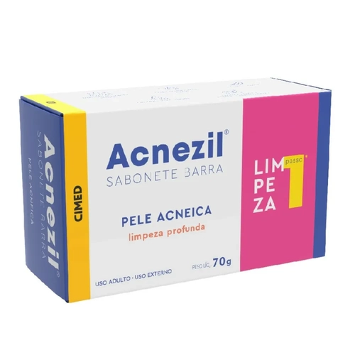 sabonete em barra acnezil pele acneica 70g