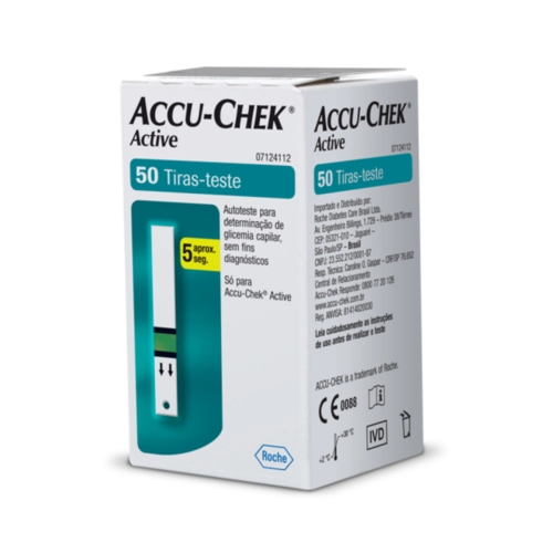 TIRAS ACCU CHEK ACTIVE COM 50 TIRAS