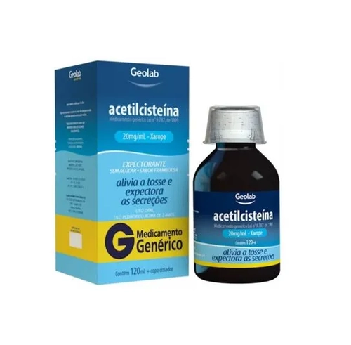 ACETILCISTEINA 20MG/ML XAROPE 120ML INFANTIL-GEOLAB GENERICO