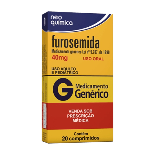 FUROSEMIDA 40MG COM 20 COMPRIMIDOS