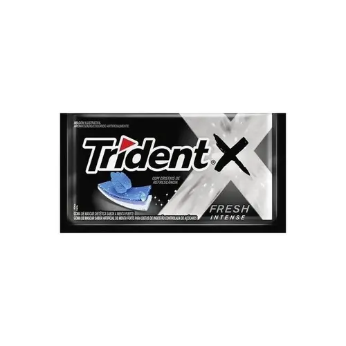 CHICLETE TRIDENT INTENSE FRESH (PRETO) INTENSE FRESH