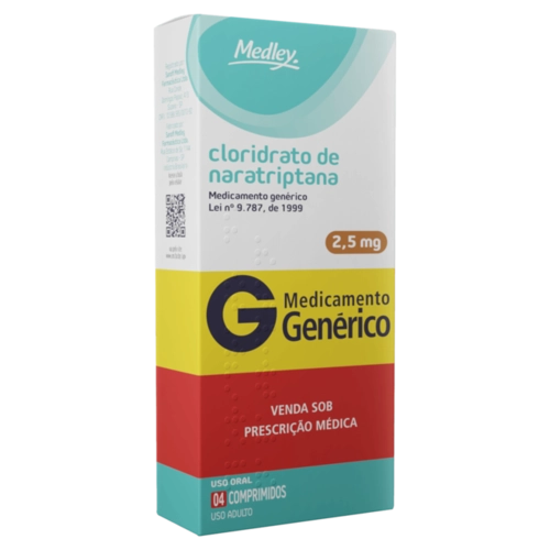Cloridrato de Naratriptana 2,5mg 10 comprimidos Genérico