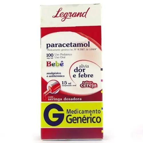 PARACETAMOL 100MG/ML 15ML SOLUÇÃO ORAL LEGRAND
