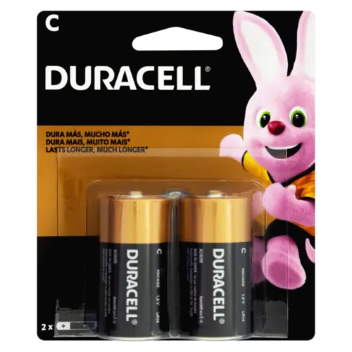 Pilha Duracell Alcalina 2 unidades Média