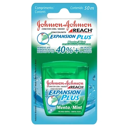 Fio Dental Johnson's Reach Expansion Plus Menta 50 Metros