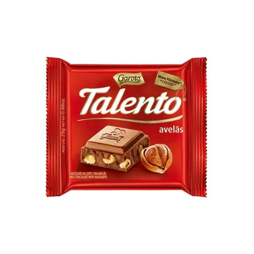 Chocolate Garoto Talento Mini Avelãs 25g