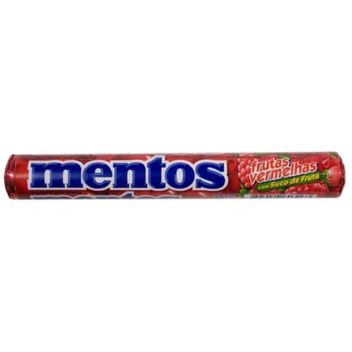 Bala Mastigável Mentos Frutas Vermelhas 38G