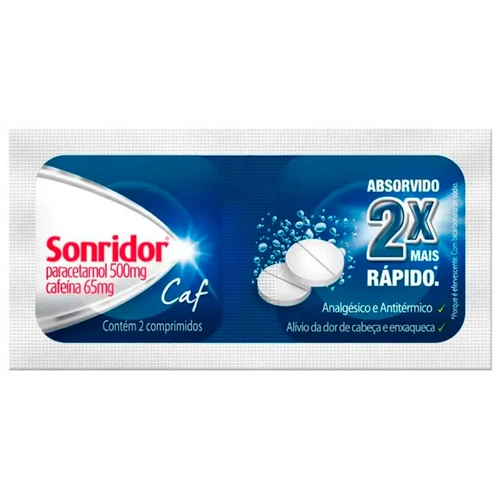 Sonridor Caf 500mg com 2 Comprimidos Efervescentes-PF Consumer Healthcare