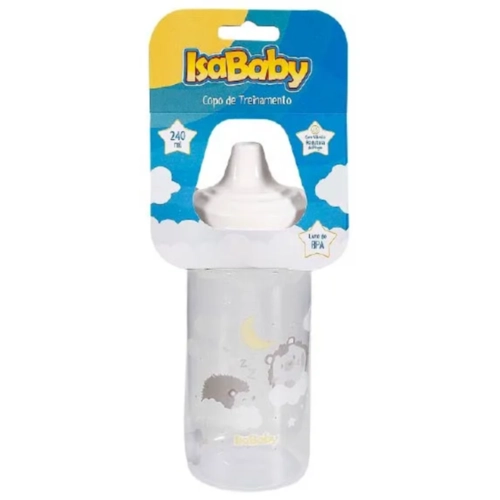 Copo Treinamento Sonhos de 240 ml, Branco, IsaBaby