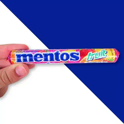 Bala Mastigável Mentos Fruit 38G