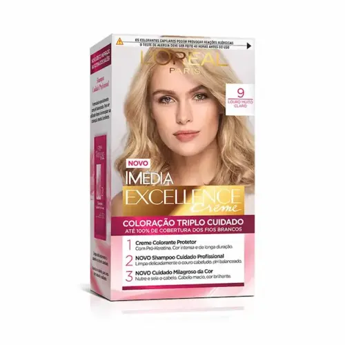Tintura imédia 9.0 Louro Muito Claro