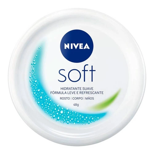 HIDRATANTE SUAVE ROSTO, CORPO E MÃOS NIVEA SOFT POTE 48G
