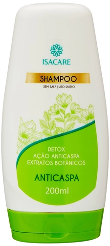 SHAMPOO ANTICASPA 200ml DETOX VERDE-ISACARE