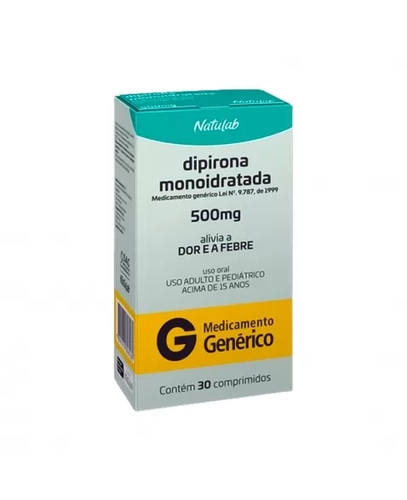 DIPIRONA MONOIDRATADA 500mg  20ML NATULAB