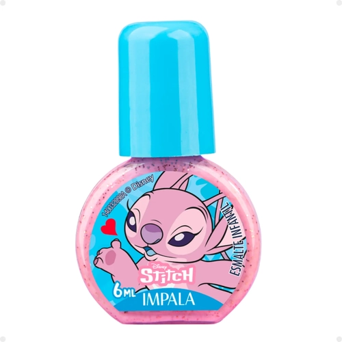 ESMALTE INFANTIL STITCH GLITTER BRILHO ANGELICAL 6ML