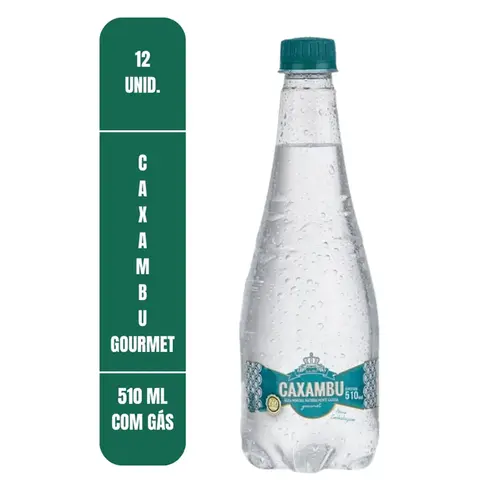 AGUA CAXAMBU MINERAL COM GAS 510ML