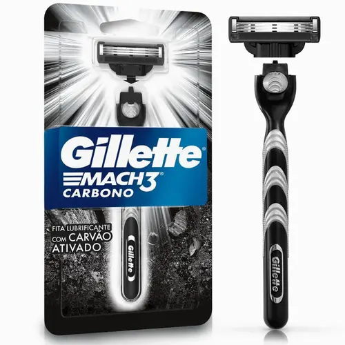 Aparelho para Barbear Gillette Mach 3 Carbono 1 Unidade