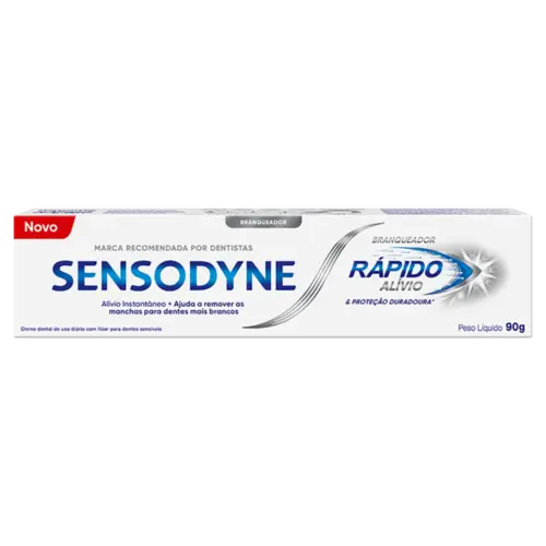 CREME DENTAL SENSODYNE 090G RÁPIDO ALÍVIO WHITENING