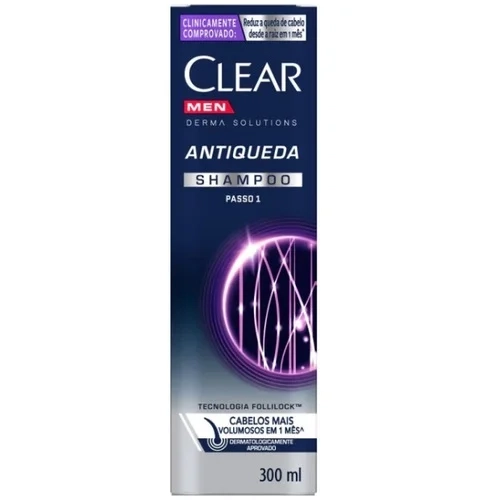 Shampoo Antiqueda Clear Men Derma Solutions 300mL