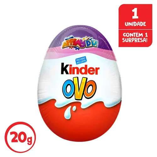 CHOCOLATE RECHEIO AO LEITE APPLAYDU KINDER OVO  20G